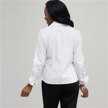 Platinum Blue Stripes Easy Care Fitted Shirt  image number 1